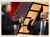 Glenn inducts John into the ARIA Hall Of Fame